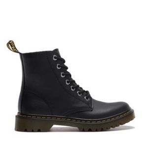 Dr. Marten's black and yellow combat boots